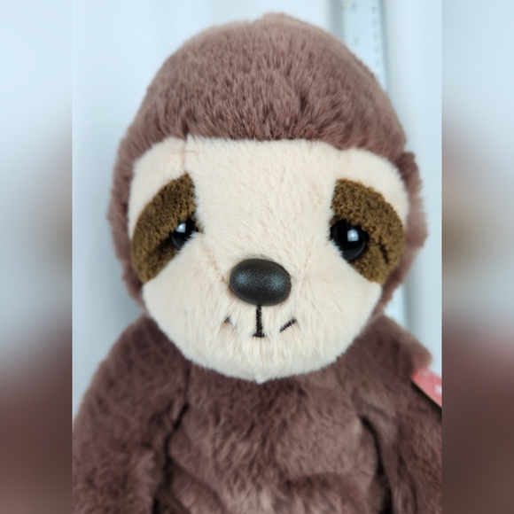 Aurora World Brown Sloth 14" Plush Stuffed Animal NWT - Picture 2 of 9